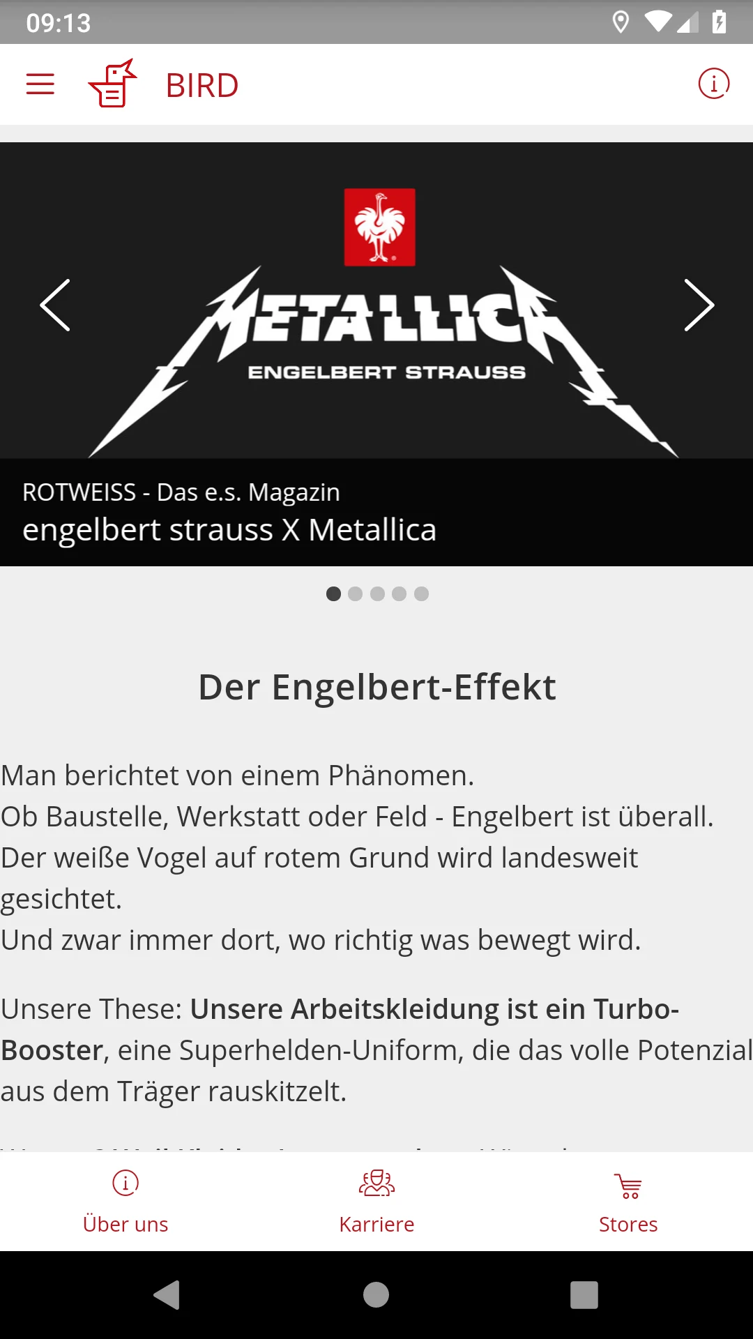 BIRD – Die STRAUSS Info-App screenshot
